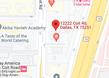 Map of Dermatology Associates of Uptown clinic location in Dallas, TX
